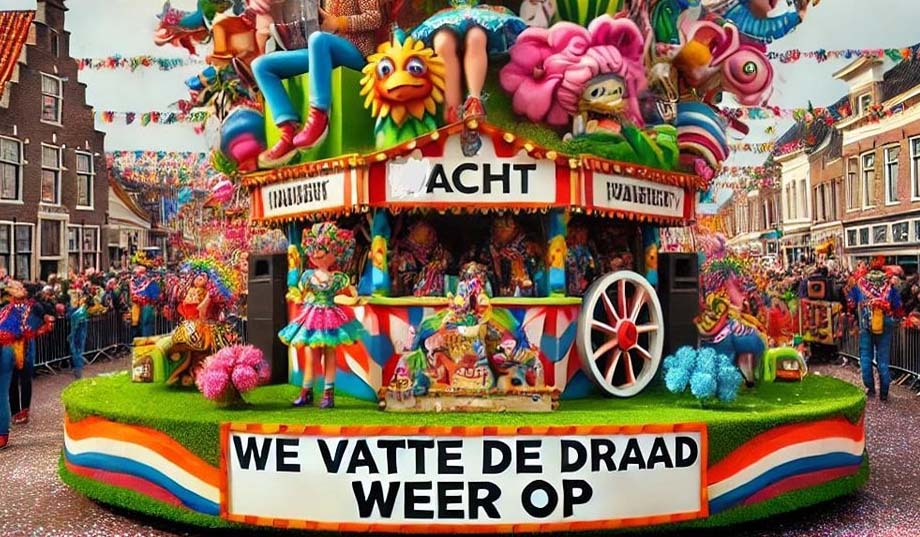 Aagse optocht 2025 – “We Vatte De Draad Weer Op!”