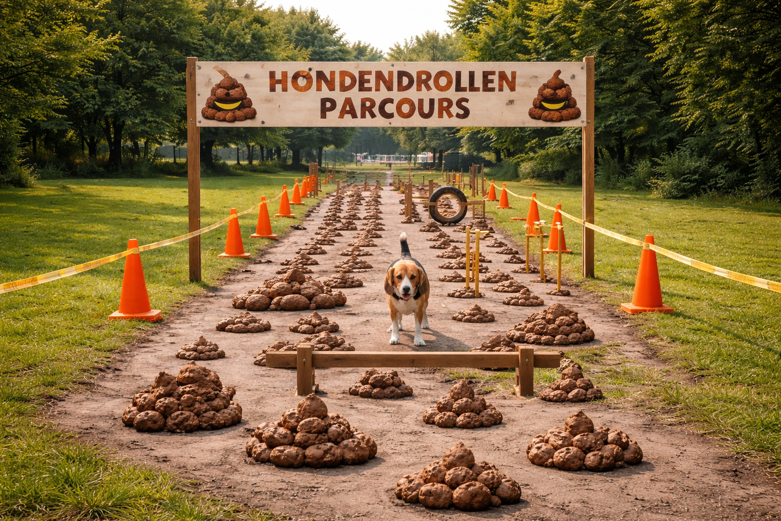 Achts obstakelparcour