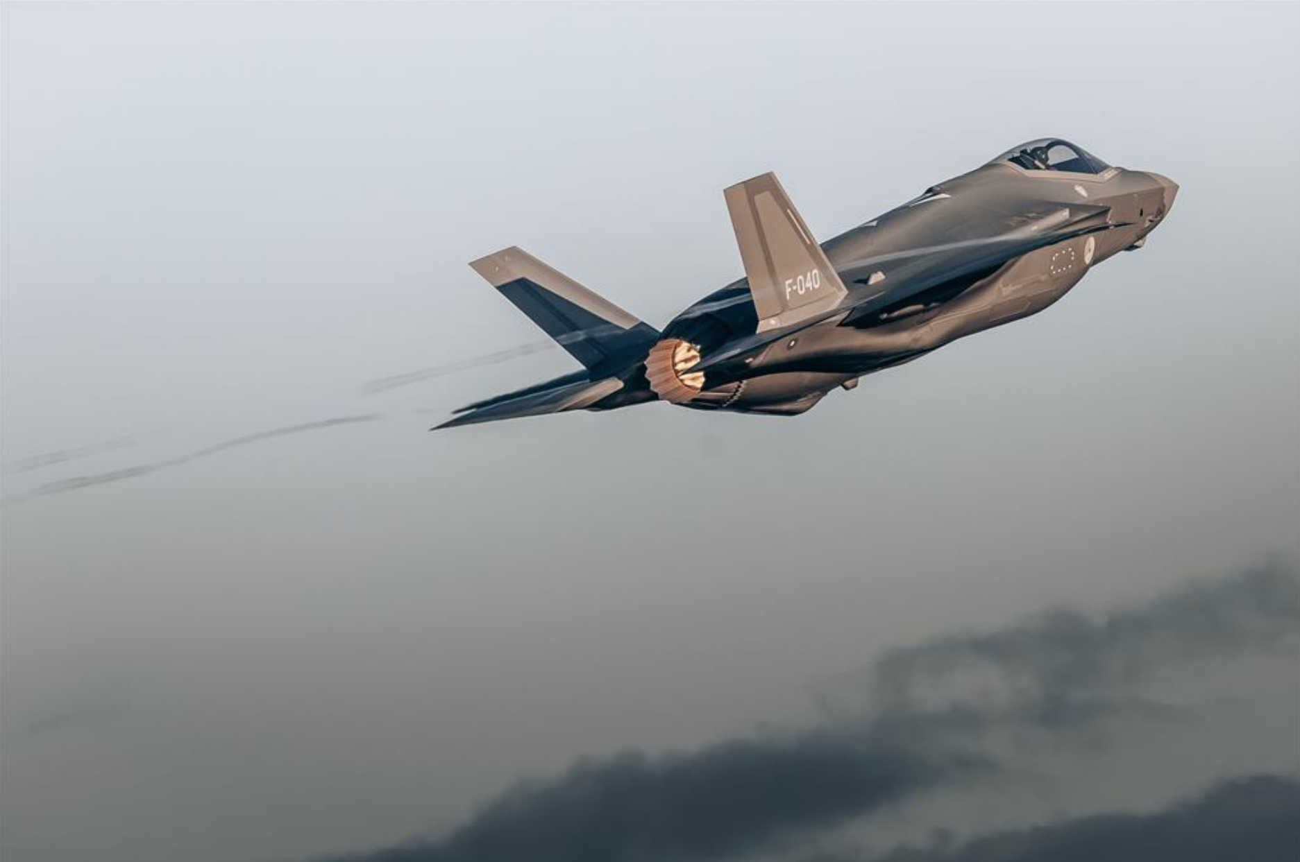 F35’s te gast op Vliegbasis Eindhoven